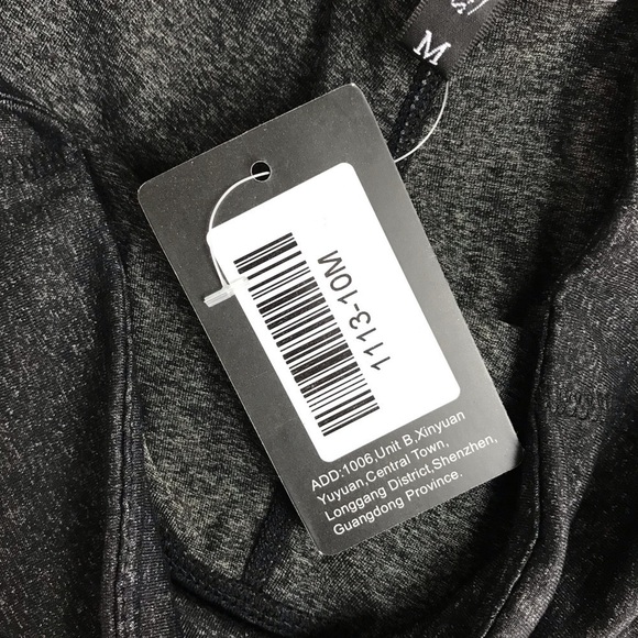 NeonySweets Charcoal Gray Yoga Shorts Medium - Picture 5 of 6